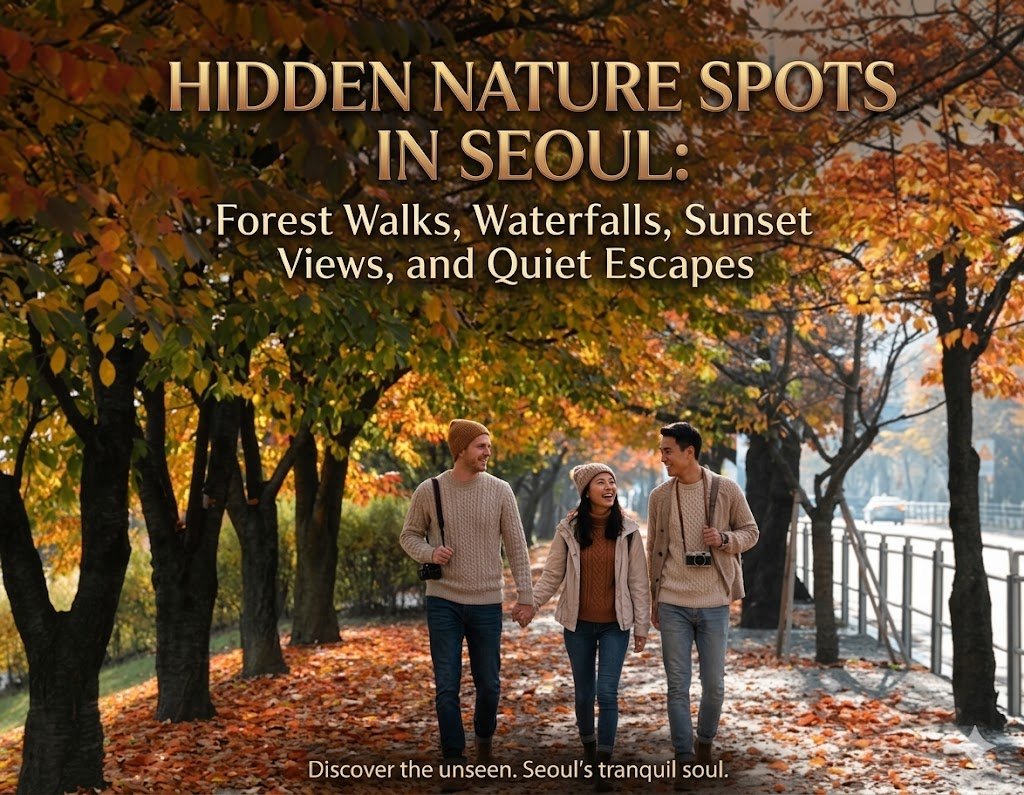 Hidden Nature Spots in Seoul: Forest Walks, Waterfalls, Sunset Views, and Quiet Escapes