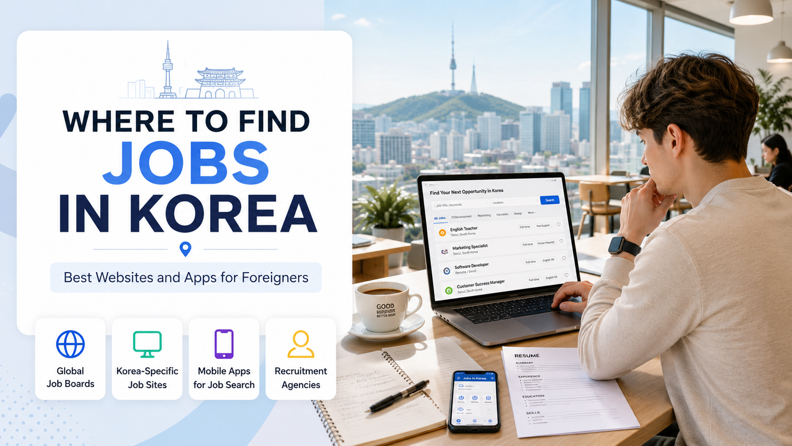 Where to Find Jobs in Korea for Foreigners: Best Websites and Apps